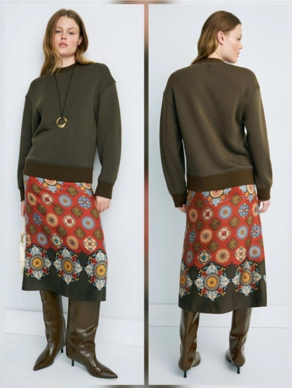 La DoubleJ Sporty Sweatshirt Pencil Dress Crew Neck Long Sleeve Size XS